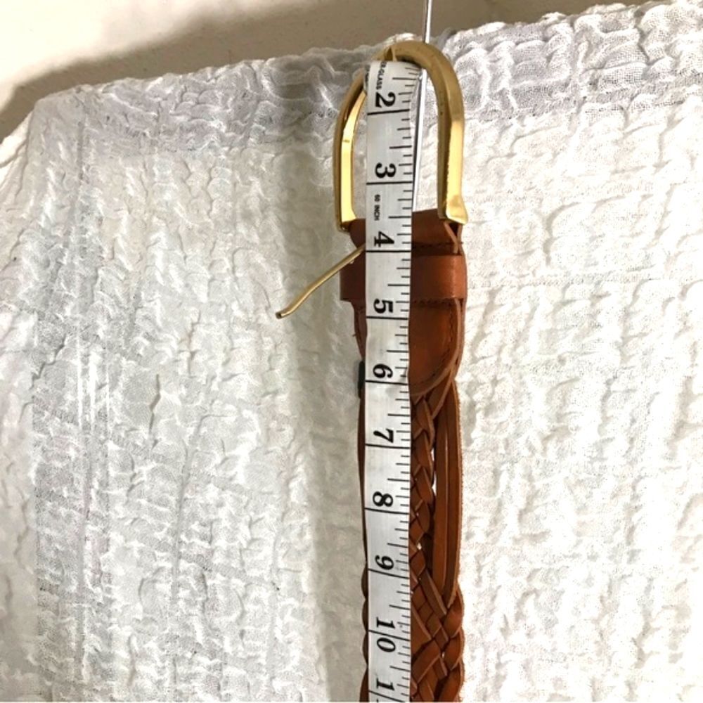 Michael Kors Braided Leather Belt Size Small - Picture 8 of 9